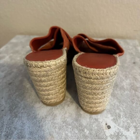 Vince Gaelan Wedge Espadrille Sandal Red Clay Sz 9.5M Retail $350 - Picture 8 of 11
